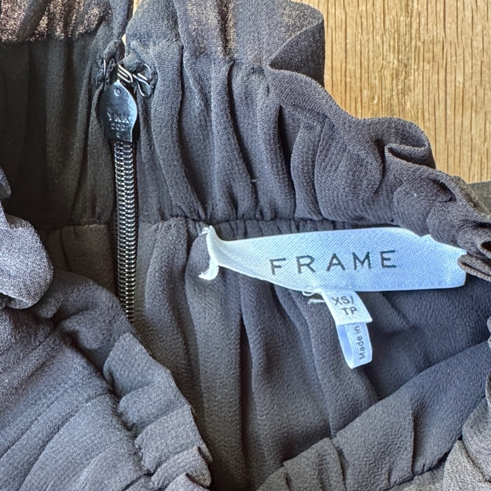 Frame Black Ruffled Blouse - Picture 3 of 5